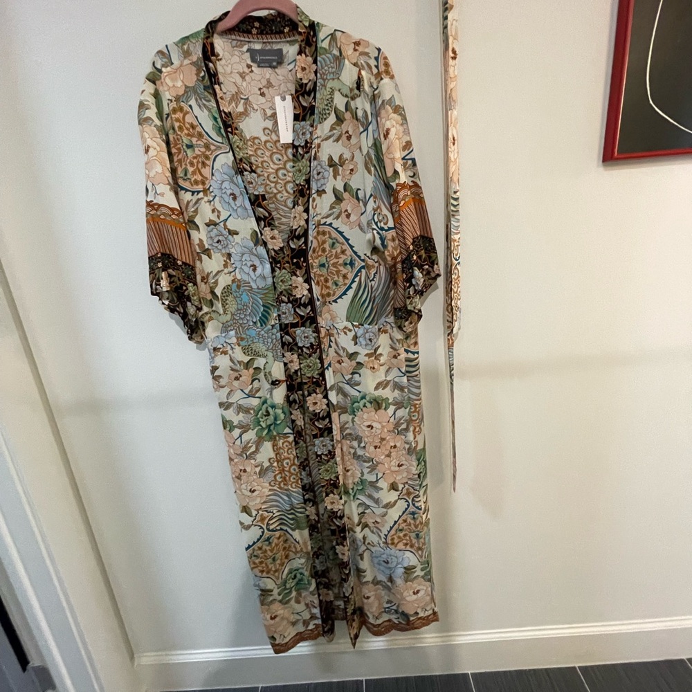 Anthropologie Multicolor Floral Kimono